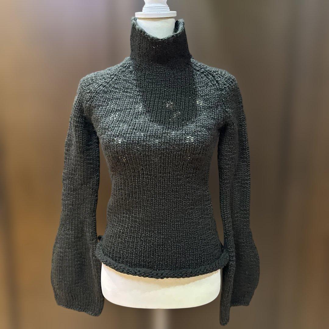 ヨウジヤマモト　90年代 ダークグレー バルーン袖ニット