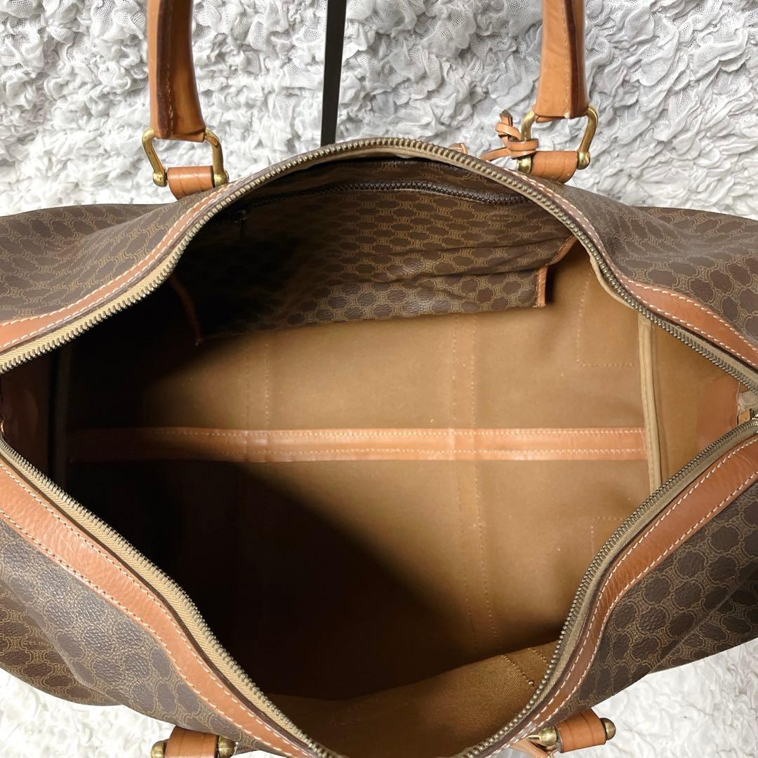 美品✨セリーヌ　ボストンバッグ 大容量　マカダム　旅行　レザー　トリオンフ