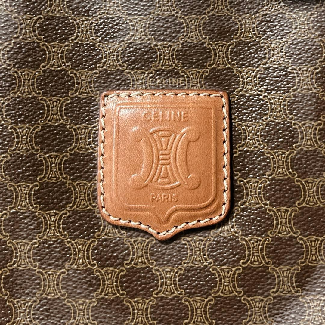 美品✨セリーヌ　ボストンバッグ 大容量　マカダム　旅行　レザー　トリオンフ