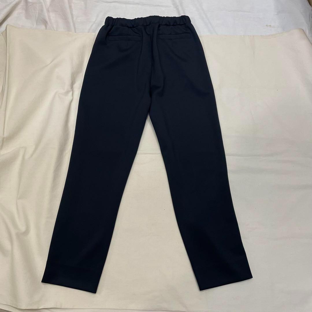 新品 スーツセレクト セットアップ ノーカラージャケット パンツスーツ 濃紺 M