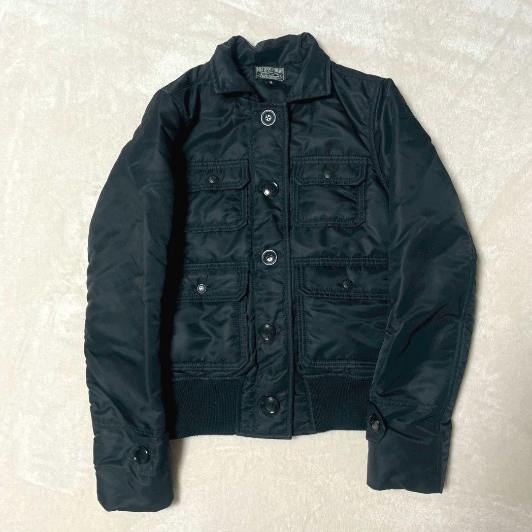 ポロジーンズカンパニー　ファージャケット　ミリタリー　中綿　ブラック　y2k
