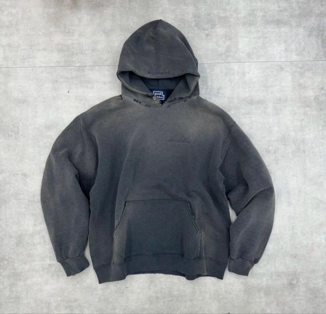good pickles フード付きパーカー　フェードブラック
