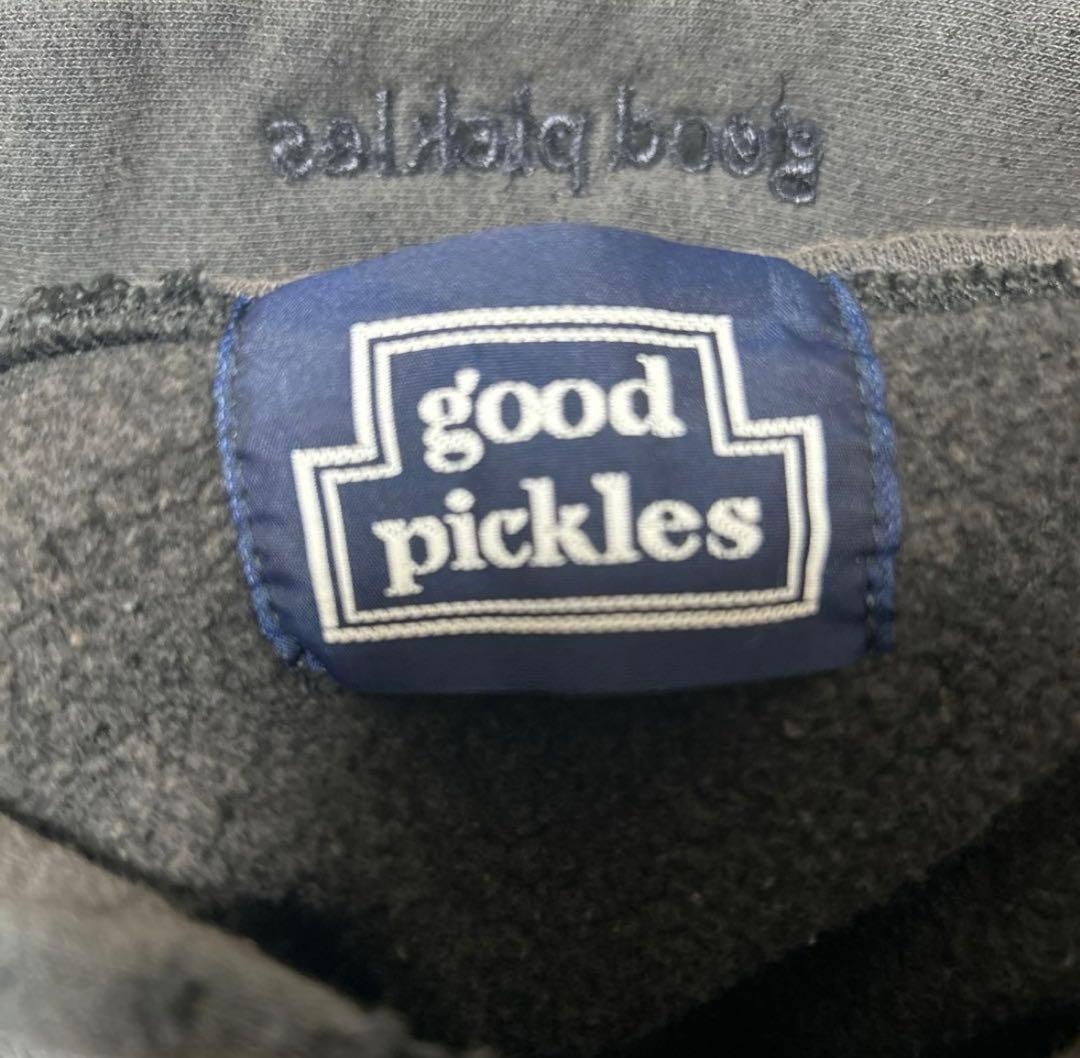 good pickles フード付きパーカー　フェードブラック
