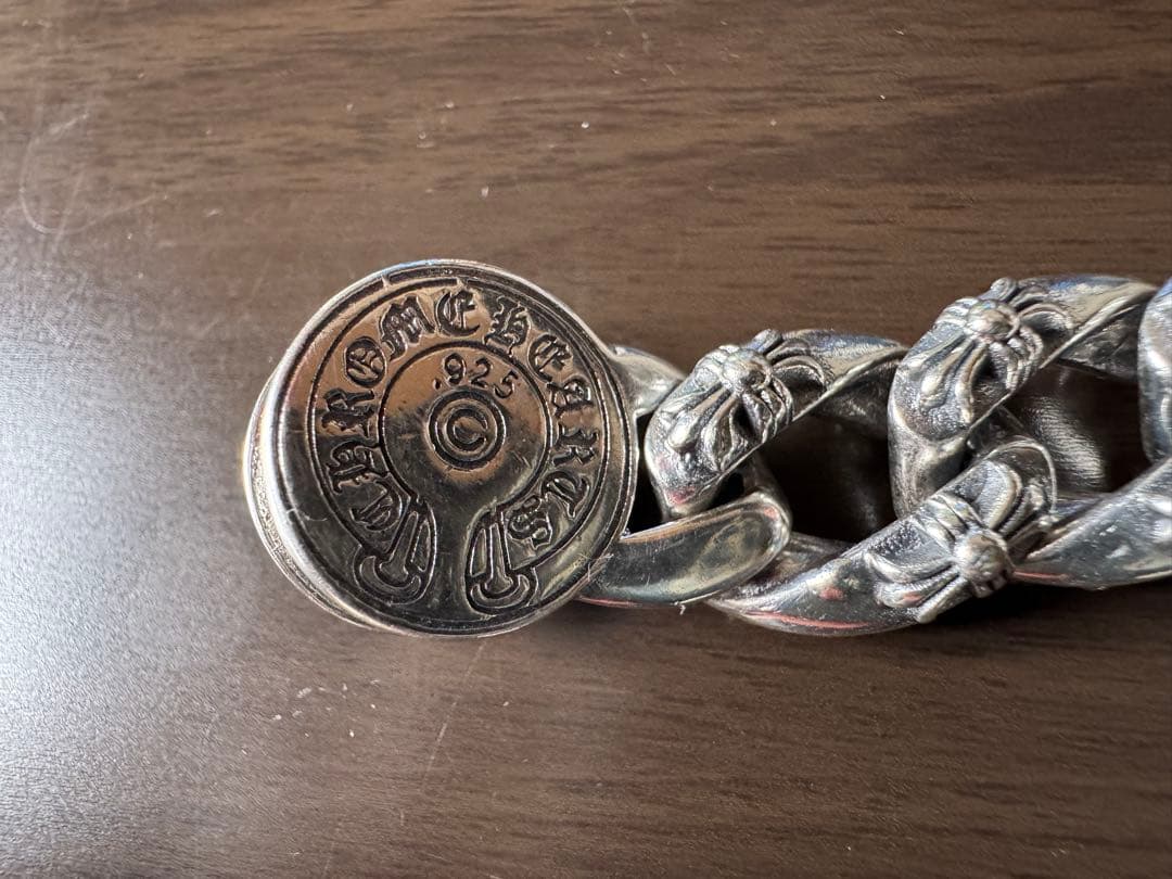 シルバー フラワーモチーフ チェーンブレスレット