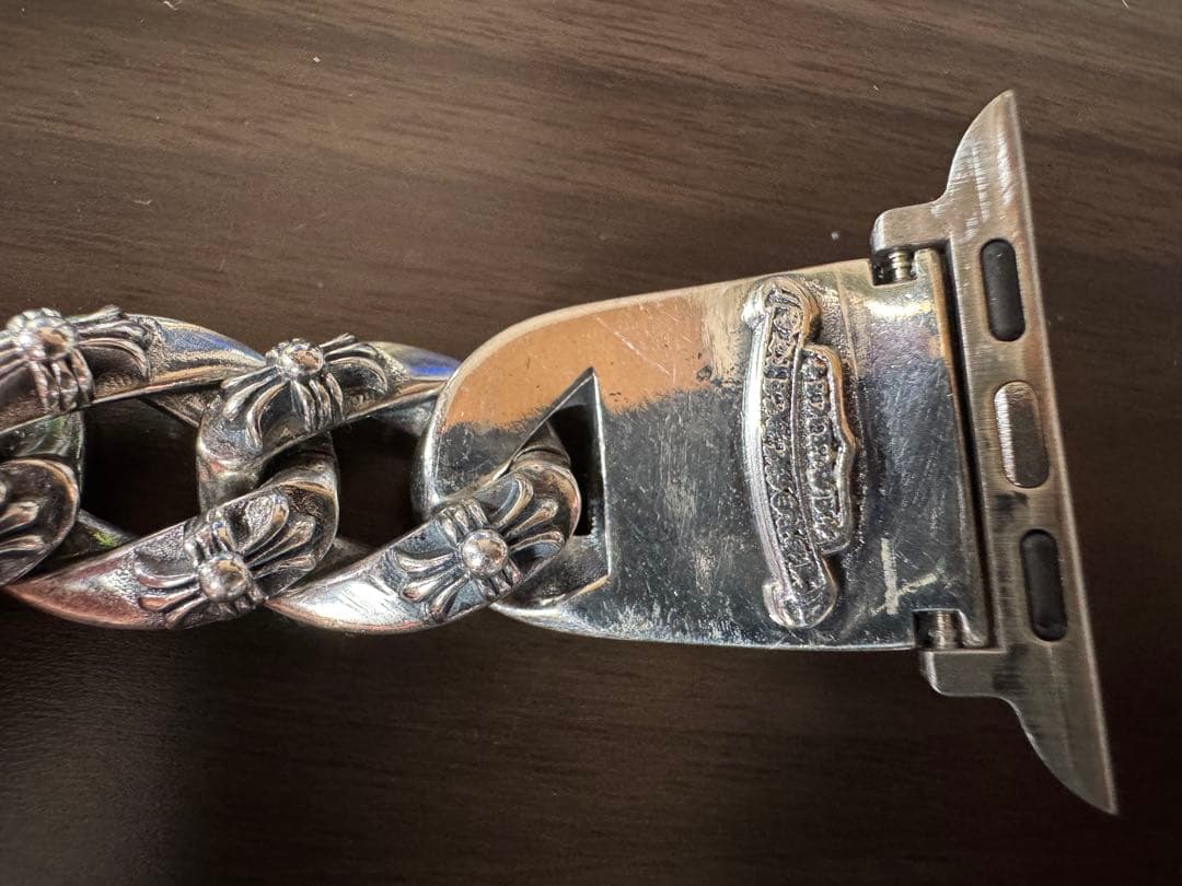 シルバー フラワーモチーフ チェーンブレスレット