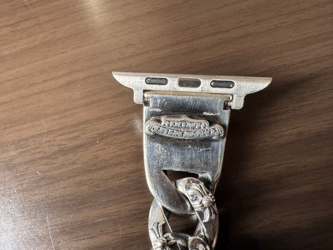 シルバー フラワーモチーフ チェーンブレスレット