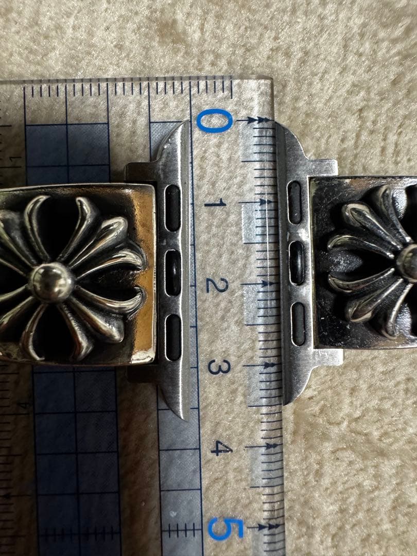 シルバー フラワーモチーフ チェーンブレスレット