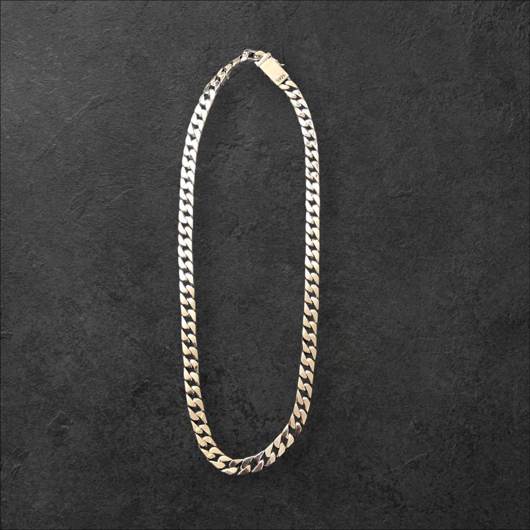 喜平 ネックレス 幅7mm 長さ50cm S925刻印 鑑定書付 シルバー925