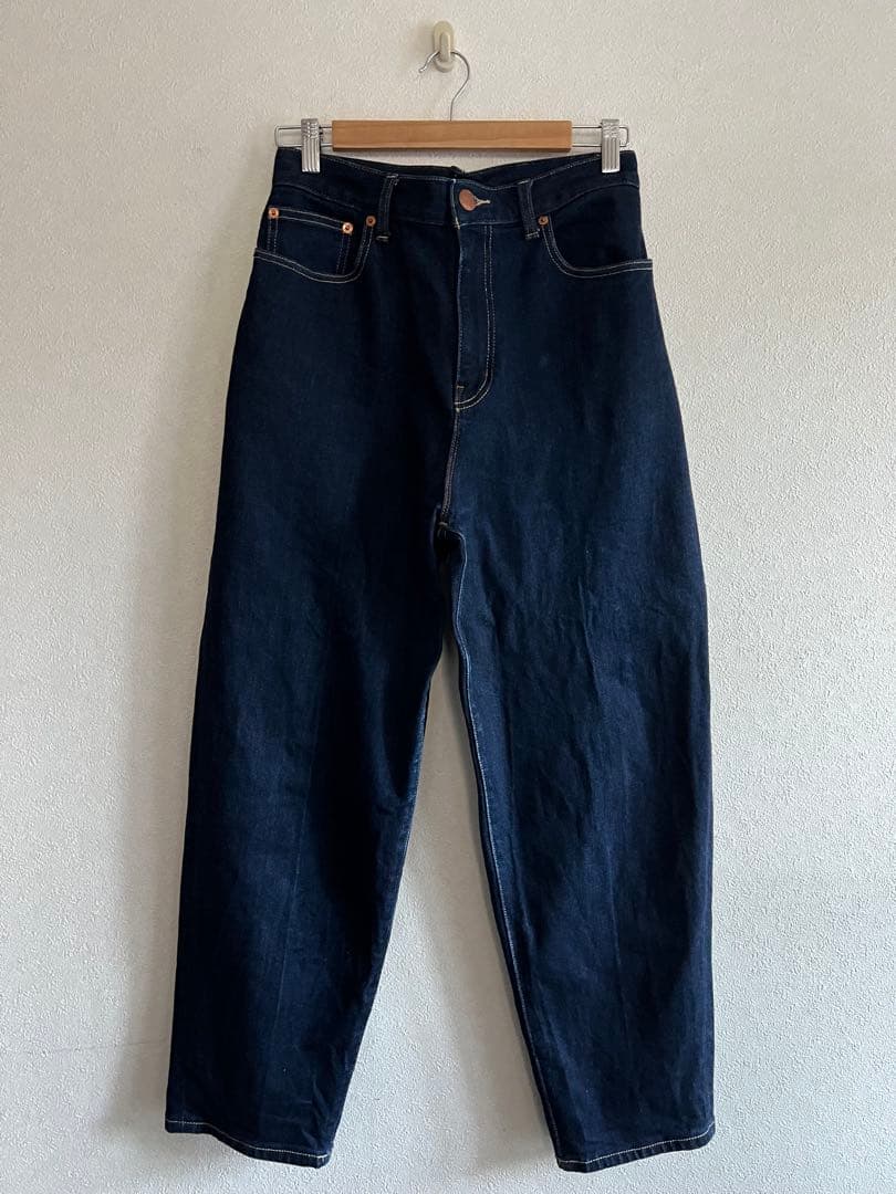 と*ろ様 PLST ネイビー　カーブジーンズ