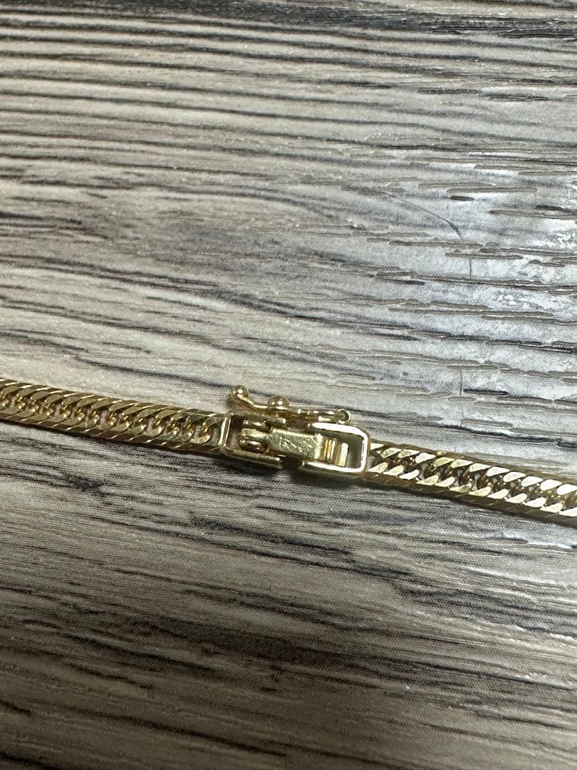 18金 ネックレス 50cm 13g 8面カットトリプル