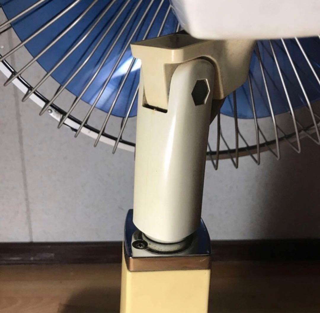 レトロ 扇風機 TOSHIBA ブルー 水蓮 H-35DF 箱付き