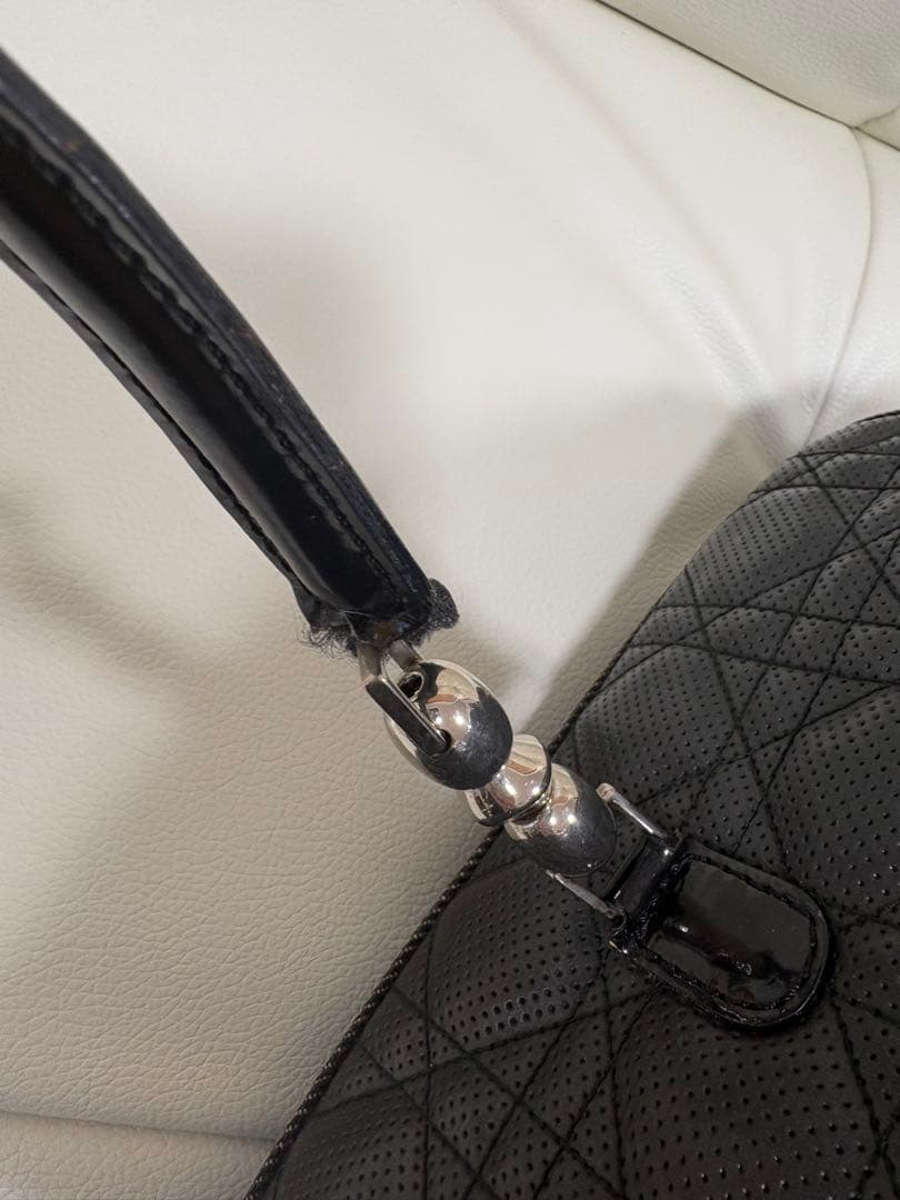 希少⁈難あり　クリスチャンディオール　ボストンバッグ　キルティング