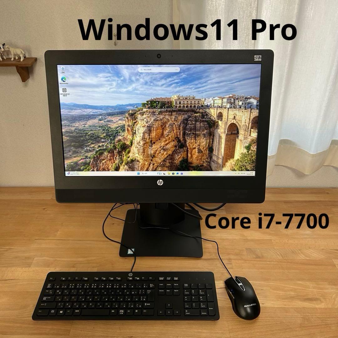 HP 液晶　一体型　PC　パソコン　Core i7-7700 windows11