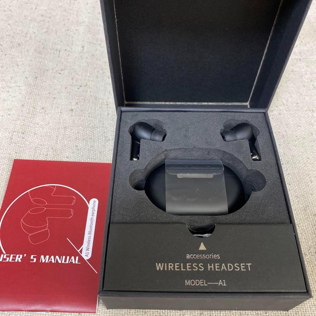 新しいワイヤレスBluetoothヘッドセット イヤホン ブラック