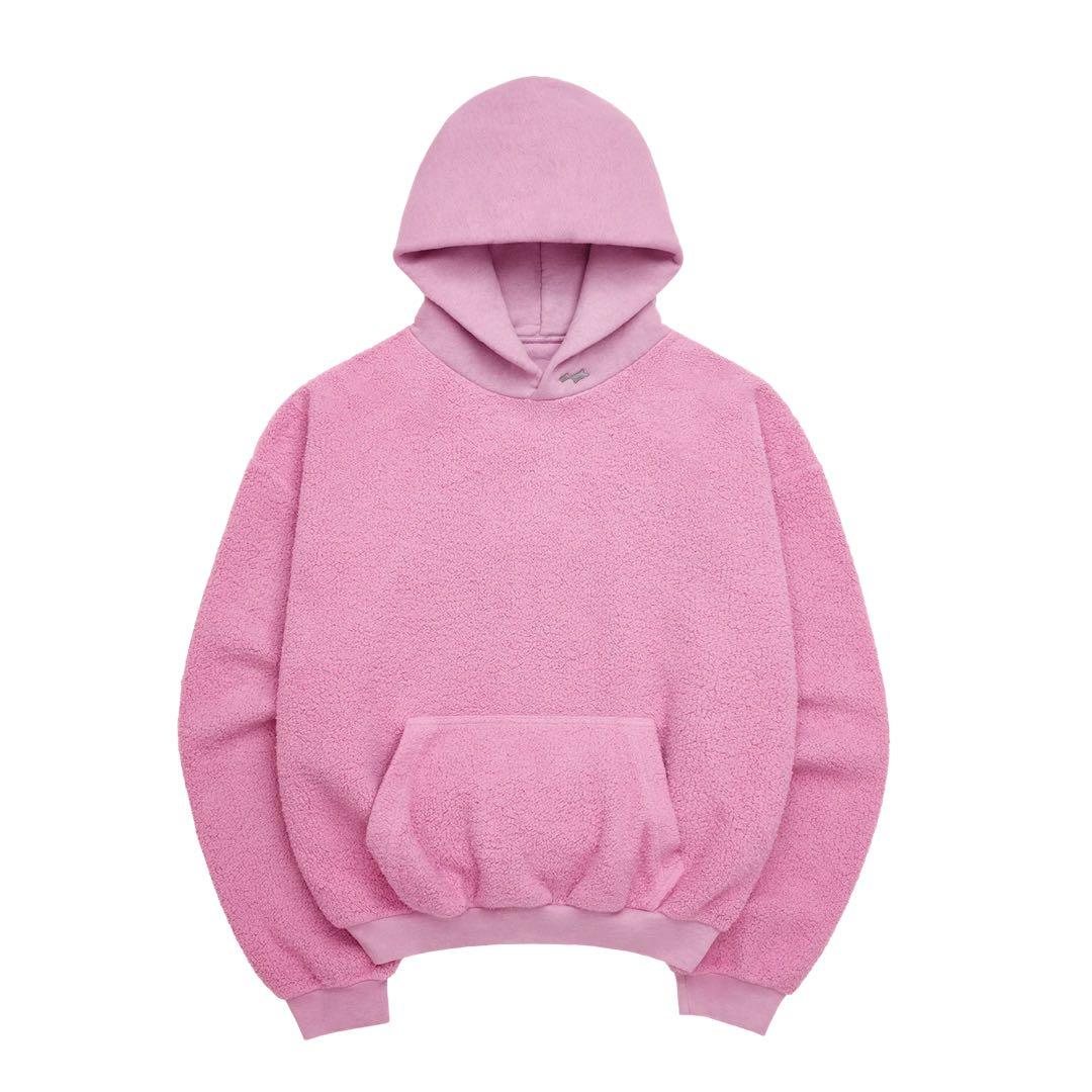 SKYLRK REVERSE HOODIE POWDER pink L パーカー