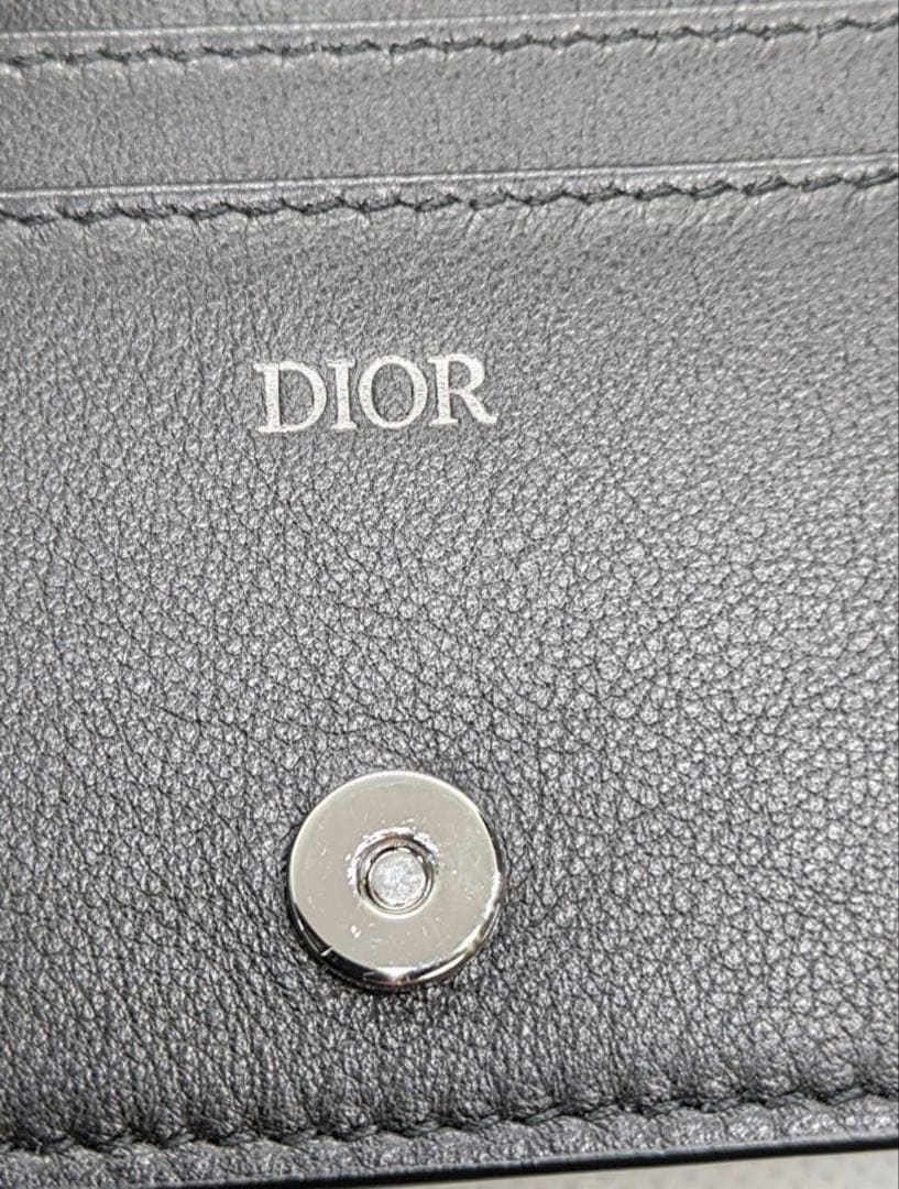 【美品】DIOR カードケース オブリークジャガード