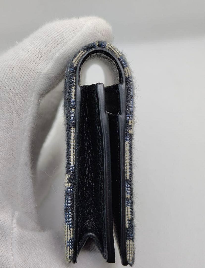 【美品】DIOR カードケース オブリークジャガード