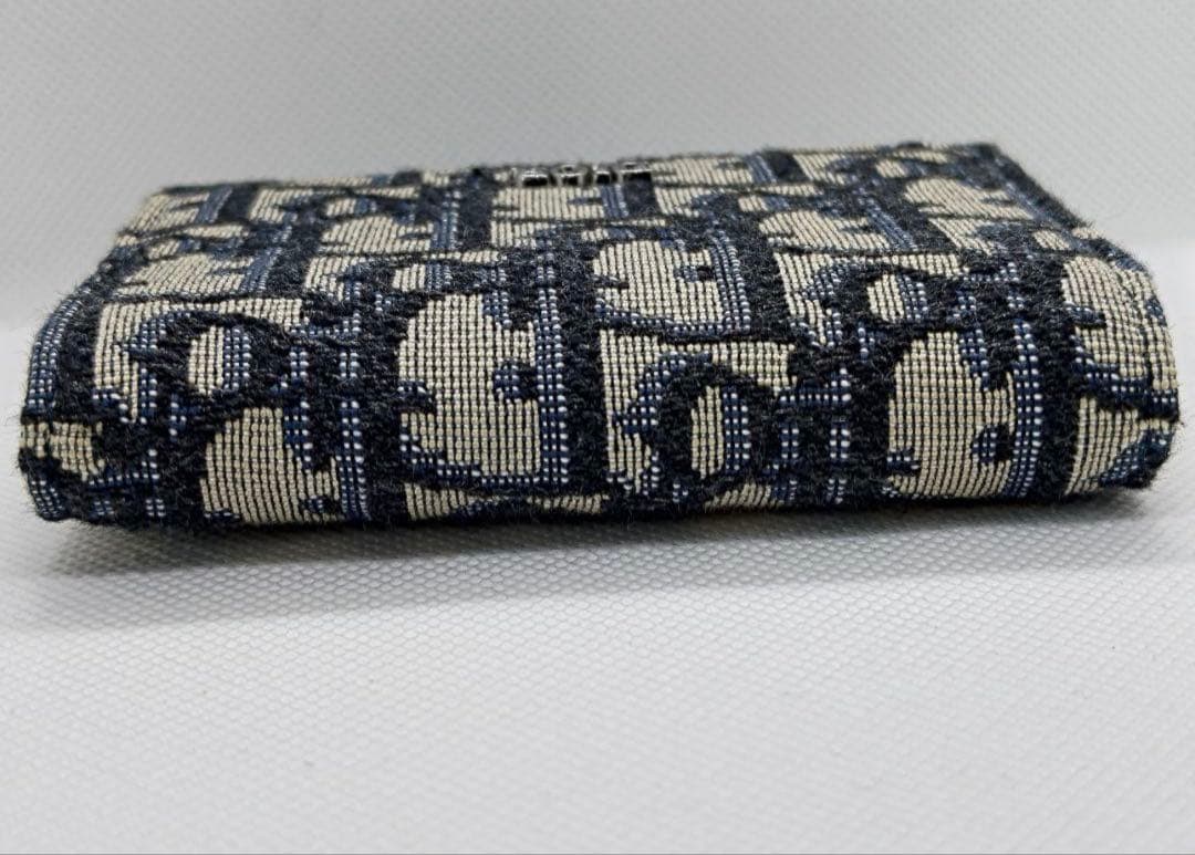 【美品】DIOR カードケース オブリークジャガード