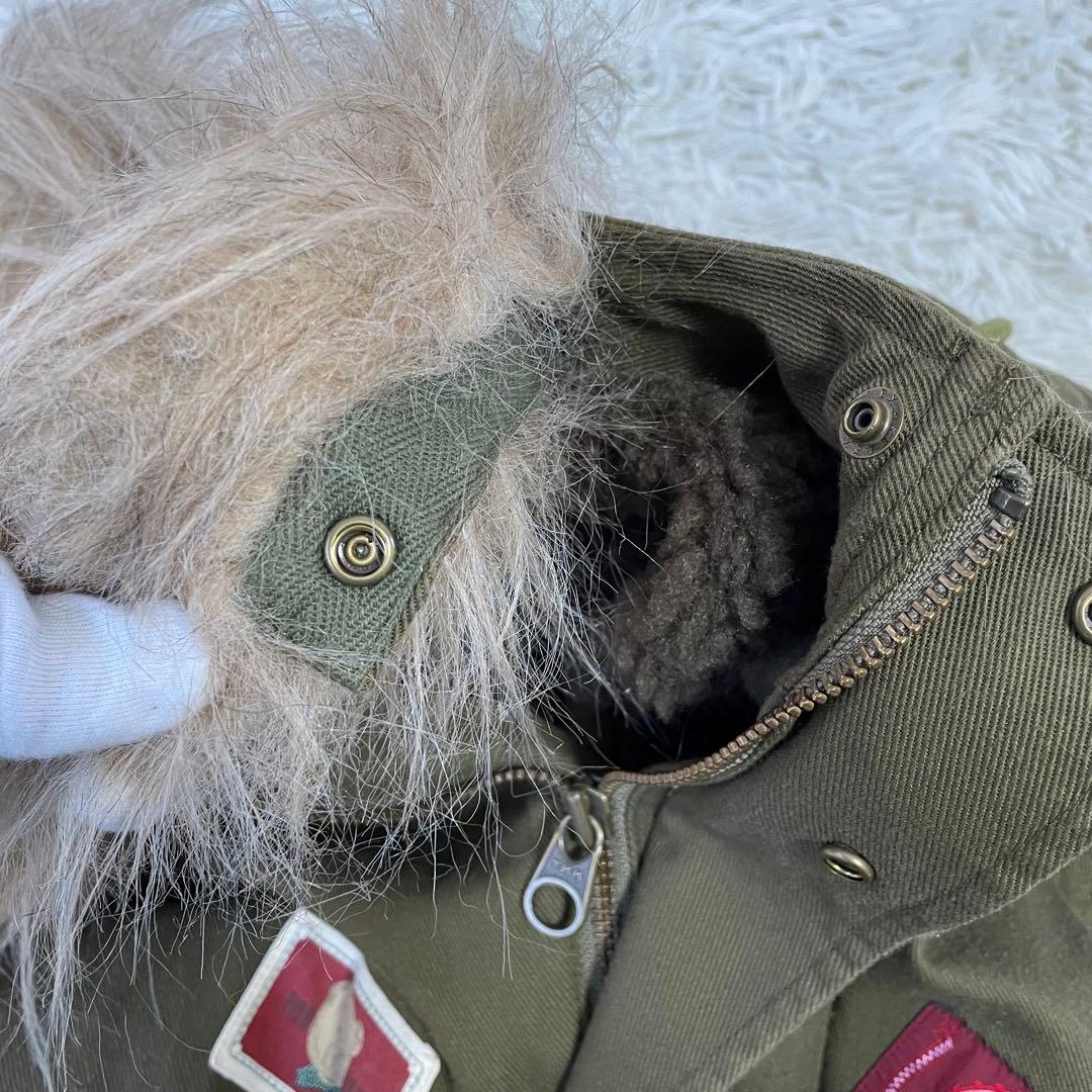 ✨美品✨ピンクハウスチェルシー　ボア　ファー付モッズコート　春秋冬　カーキ　S