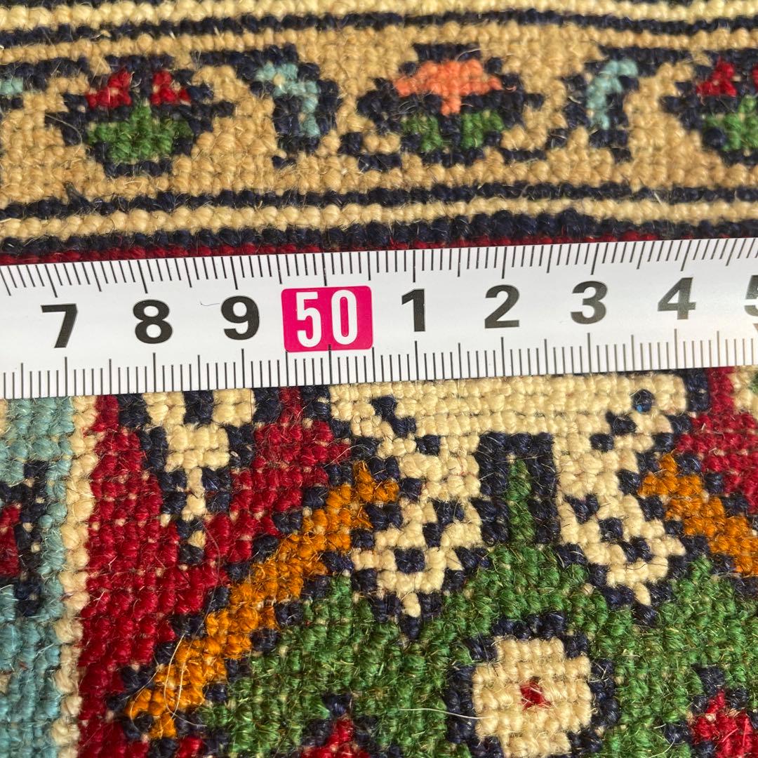 手織りペルシャ絨毯　新品　ウール&シルク　コルドグーチャン産　204×136cm