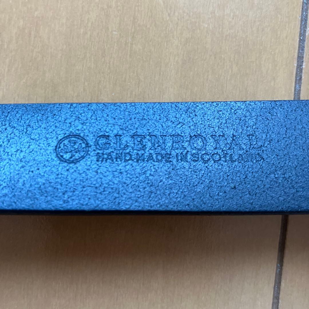 グレンロイヤル　ブライドルレザー　リングベルト　ブラック