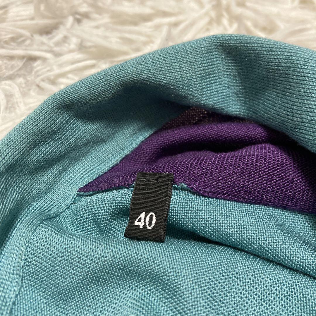 美品✨ドルチェ&ガッバーナ　シルク100 ボウタイニット　Lサイズ　DG金具