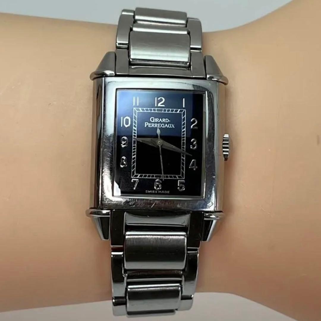 最終ジラールペルゴ ヴィンテージ1945レディース ブラック文字盤　手巻 スイス