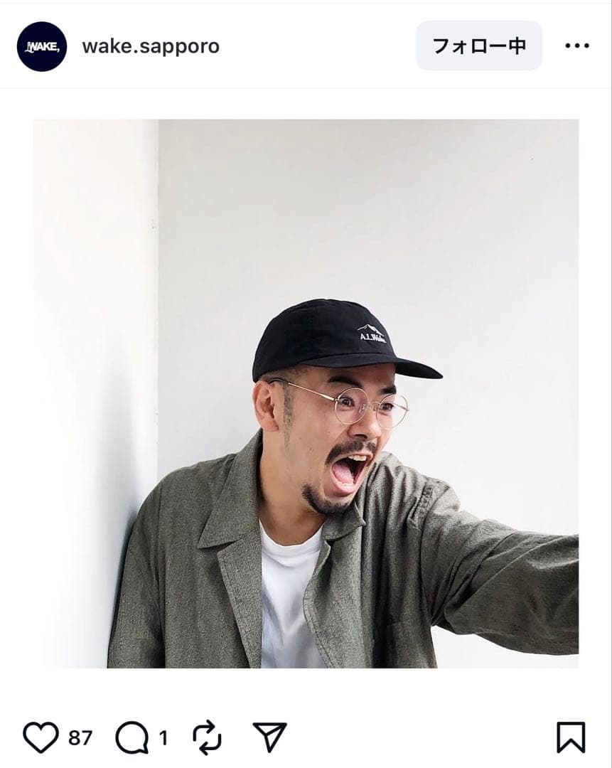 WAKE sapporo Alwayth 初期コラボキャップ