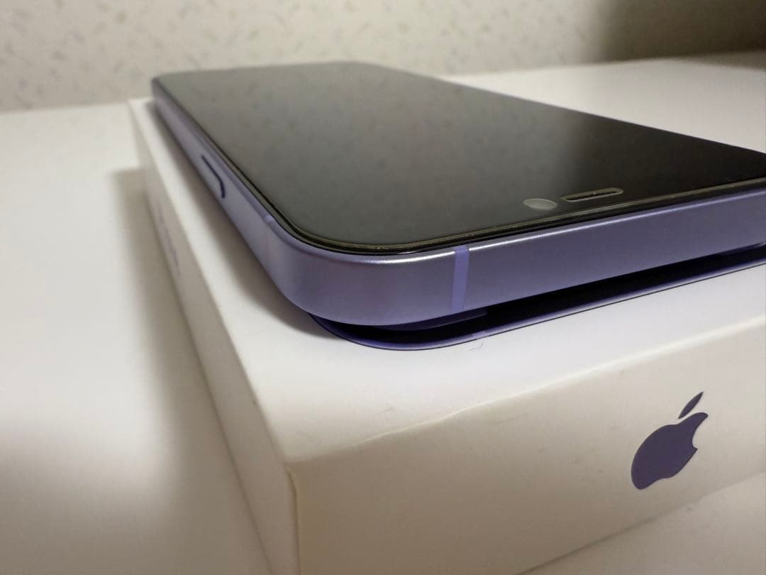 純正バッテリー99% iPhone12本体 128GB パープル　美品