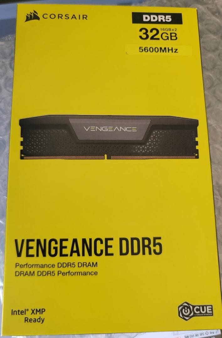 【新品】CORSAIR VENGEANCE DDR5 32GB 5600MHz