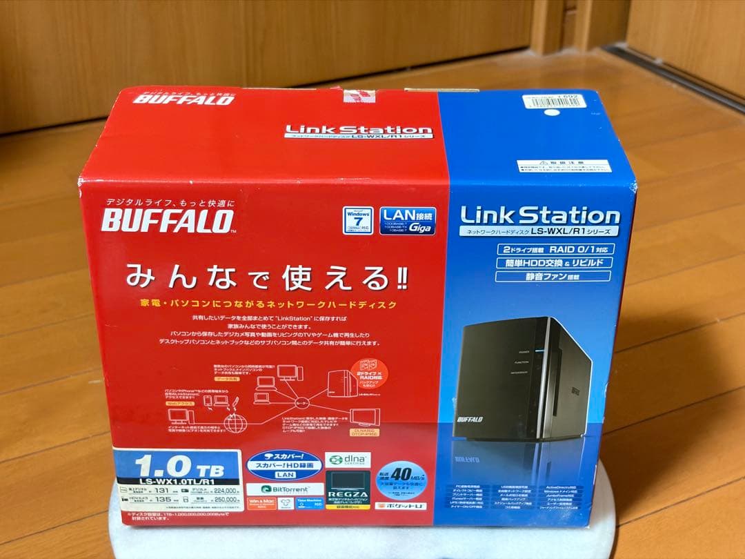 ★新品未使用★BUFFALO LS-WX1.0TL/R1 NAS