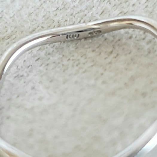 『やんまー』ウェーブリング♡5号【エテ】K10 ウェービー ゴールドリング