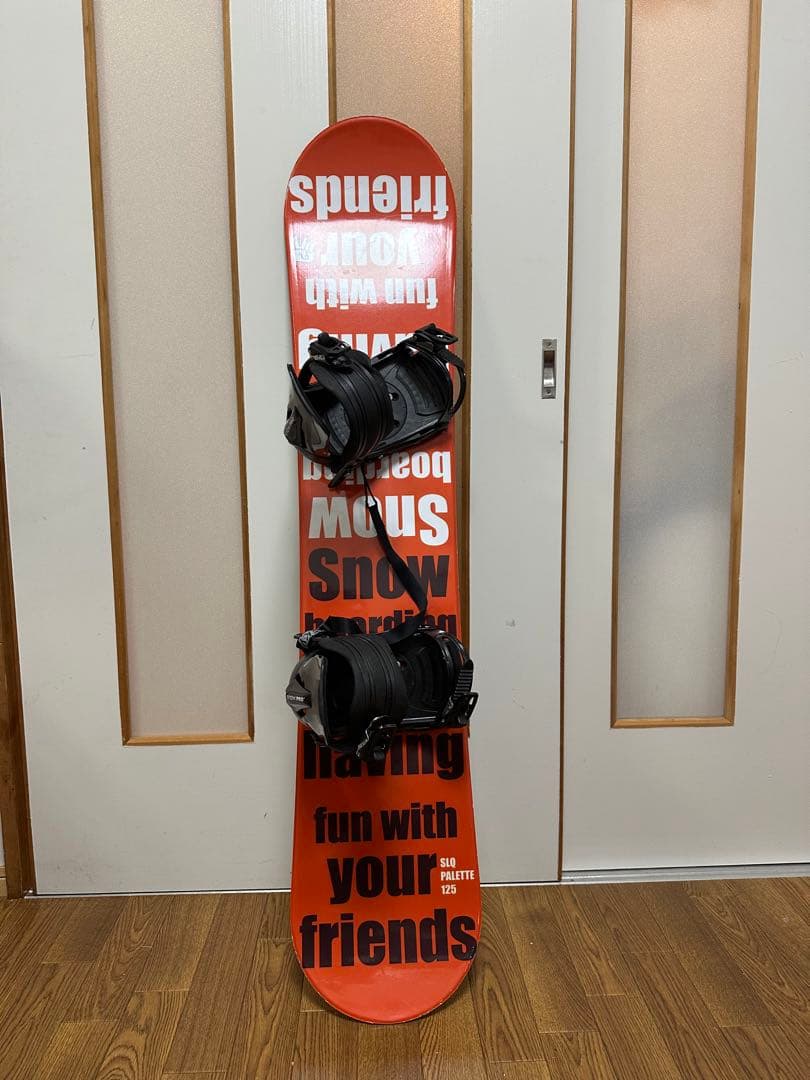 3セットSQL PALLETスノー ボード125cmビンディング付ブツ23cm