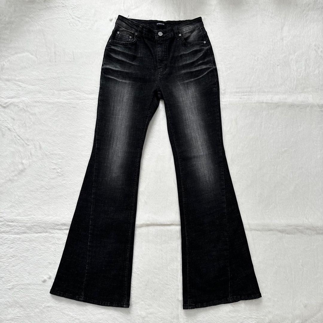 パンツ SYNERJYN CAT WASHING DENIM PANTS BLACK L