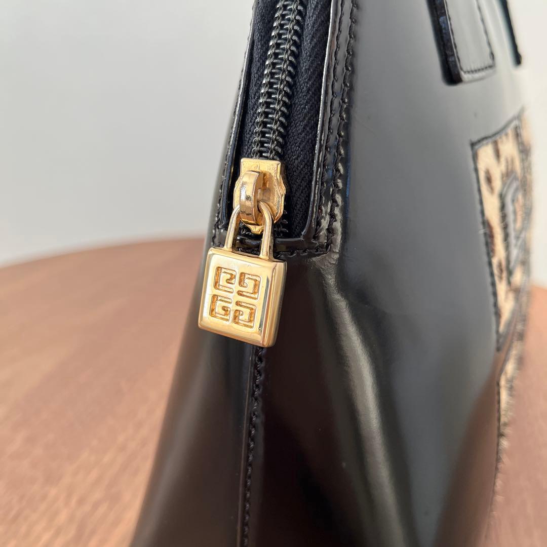 【ジバンシー】レア　4Gロゴ　バッグ　ゴールド金具 ヴィンテージ　ハラコ