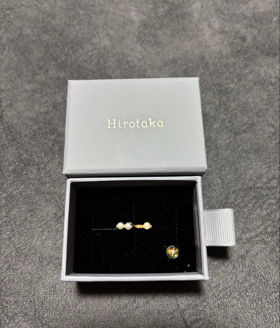 訳あり Hirotaka BELUGA アコヤパール ピアス