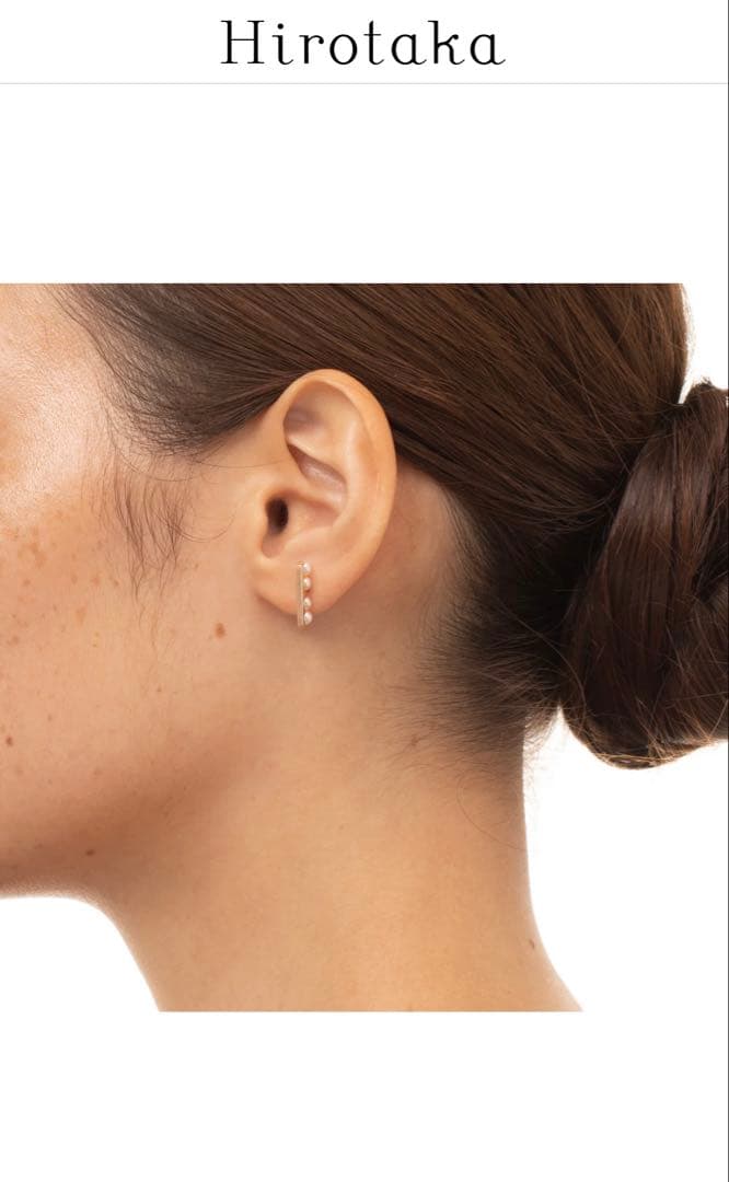 訳あり Hirotaka BELUGA アコヤパール ピアス