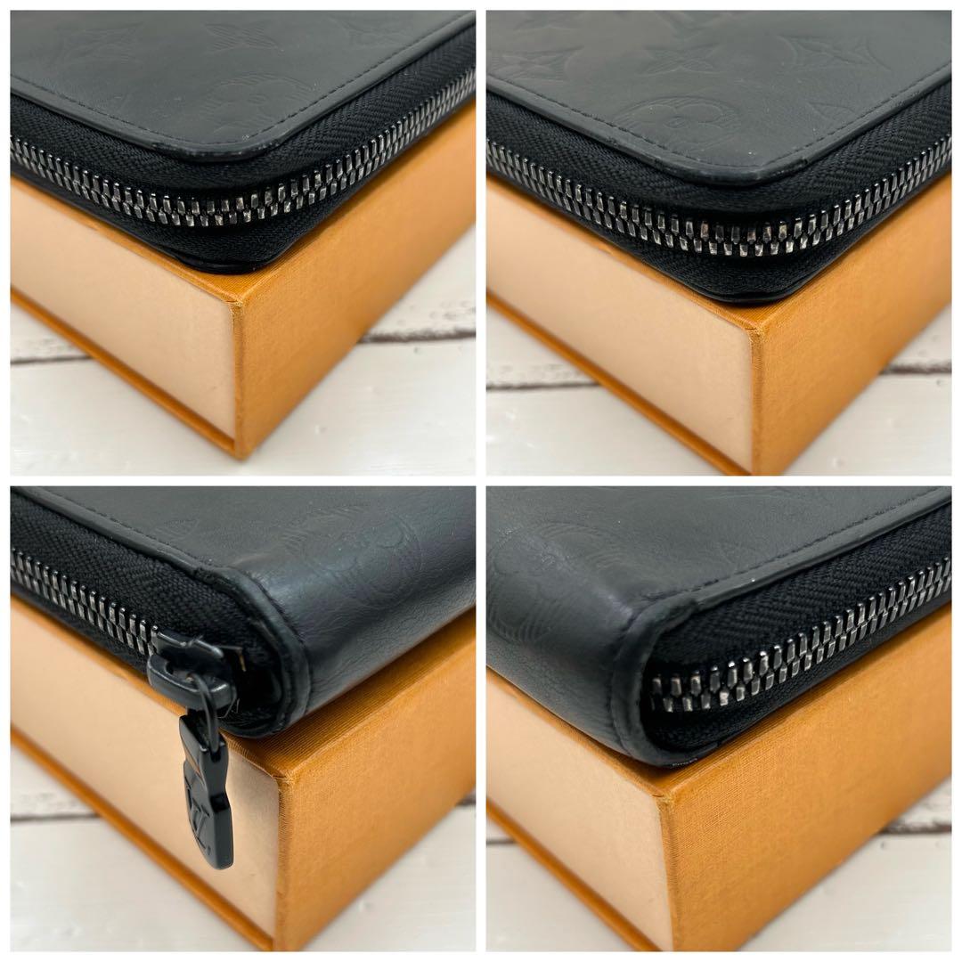 【新型IC】ルイヴィトン モノグラム シャドウ ヴェルティカル ノワール 長財布