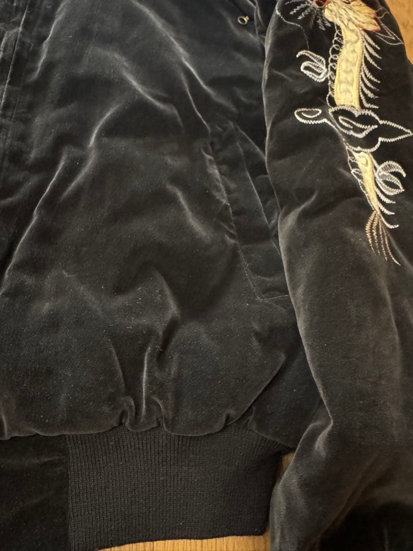 稀少 WAREHOUSE 別珍 USAF スーベニアジャケット 38 ブラック