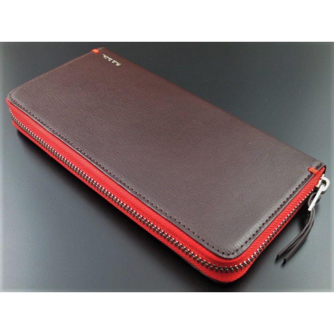 ☆店頭完売☆新品☆箱付 ポールスミス 人気カラーファスナー 長財布 チョコ☆