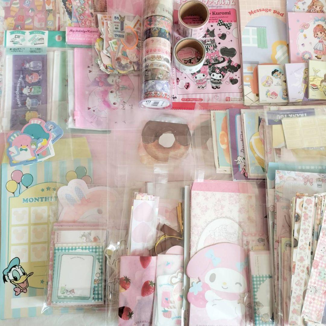 ２kg　メモ帳　マイメロ　キティ　大量　まとめ売り　サンリオ　ディズニー　マステ