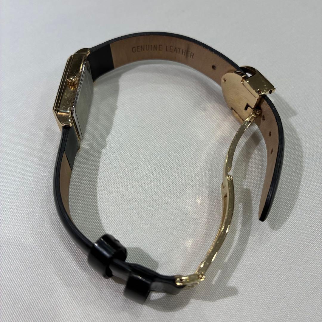 【美品】【値下げ】ete ダイヤモンド　ゴールド　スクエアウォッチ