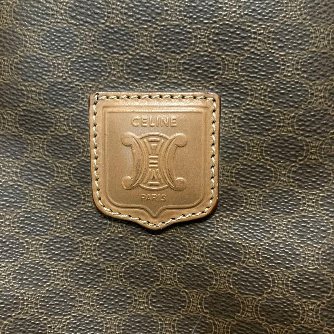 【値下げ・ヴィンテージ】セリーヌ マカダム柄 ボストンバッグ 大容量