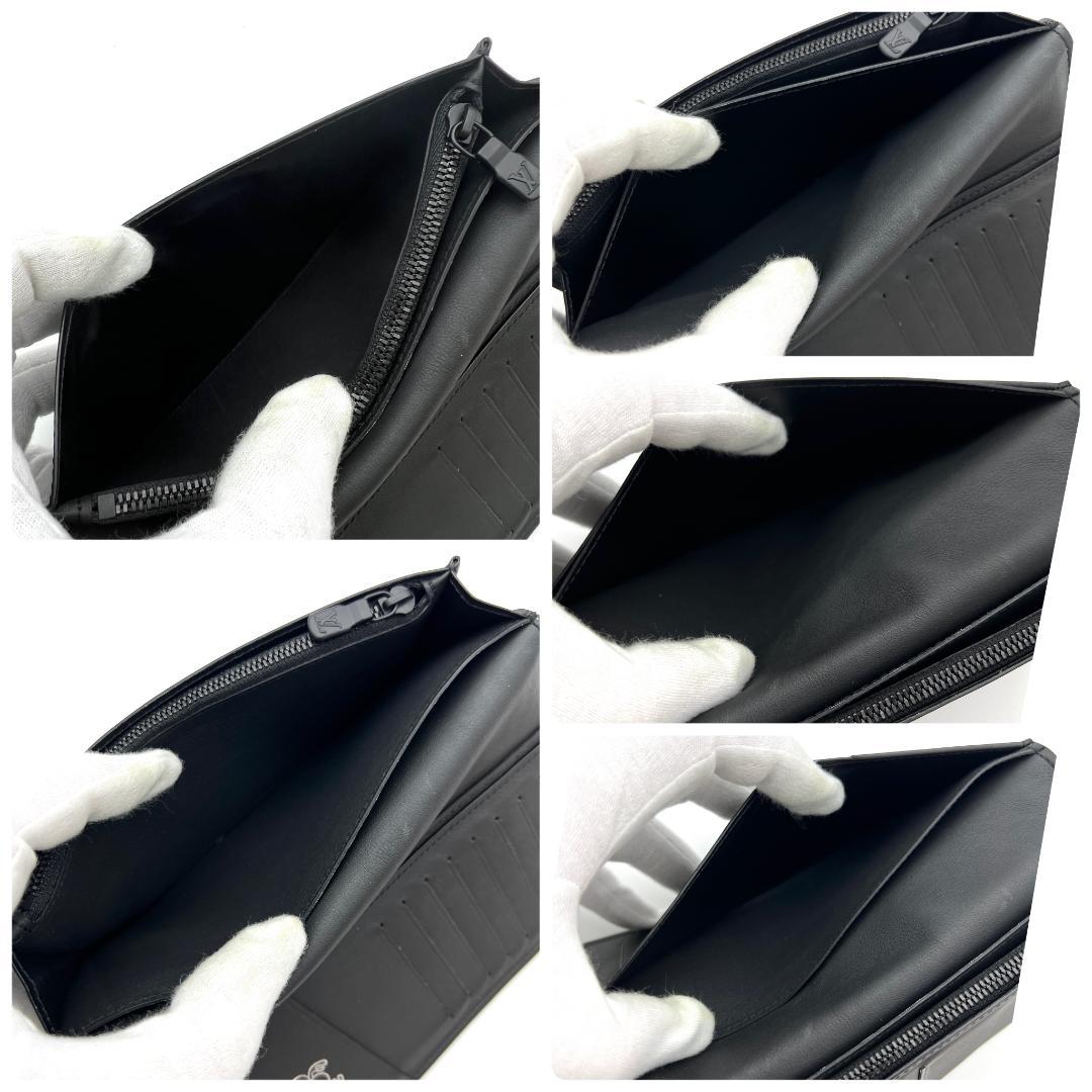 【最高級美品】ルイヴィトン モノグラム シャドウ ブラザ 新型 長財布 A556