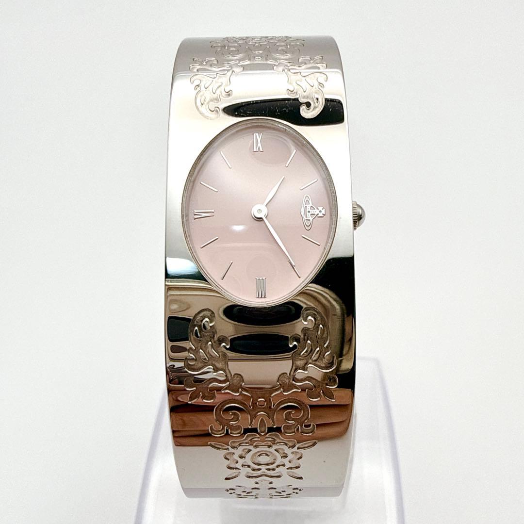 希少✨ Vivienne Westwood バングル ウォッチ ピンク トワレ柄