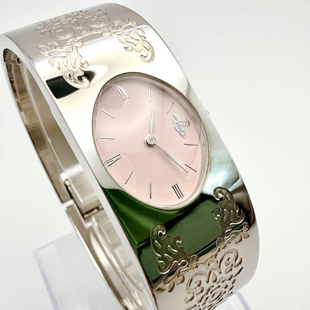 希少✨ Vivienne Westwood バングル ウォッチ ピンク トワレ柄