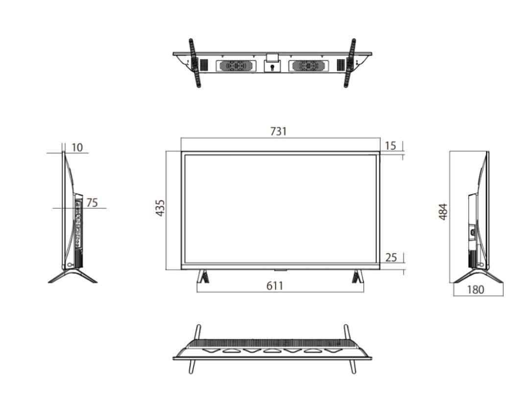 TCL 液晶テレビ 本体 リモコン付属