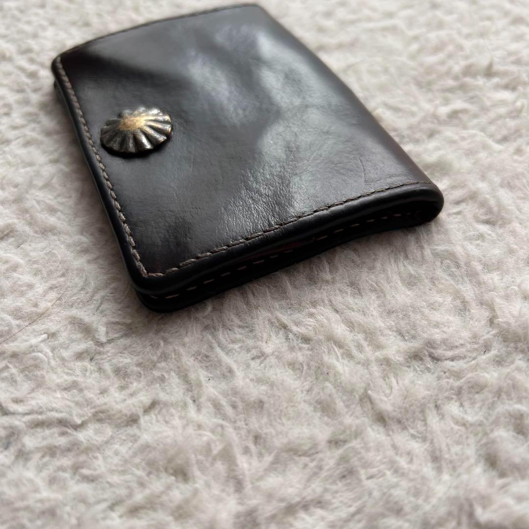 【激レア】ダブルアールエル ケース 小銭入れ レザー コンチョボタン 茶色