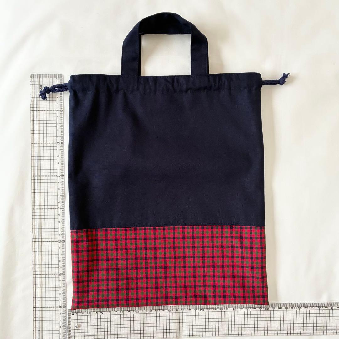 ねこまま　ファミリア風　レッスンバッグ　上履き入れ　体操着入れ　【1/3】