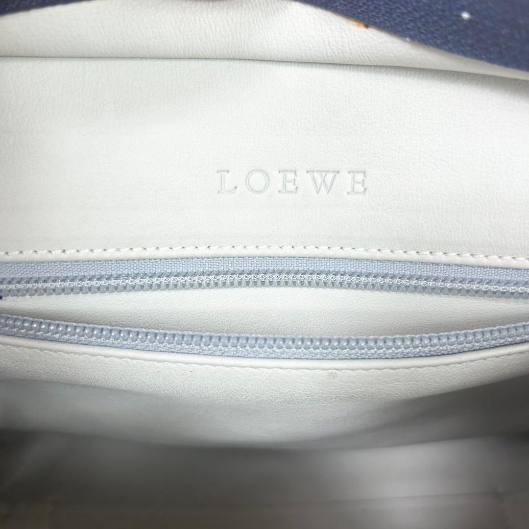 LOEWE ロエベ アマソナ28 グレージュ スエード ミニボストン